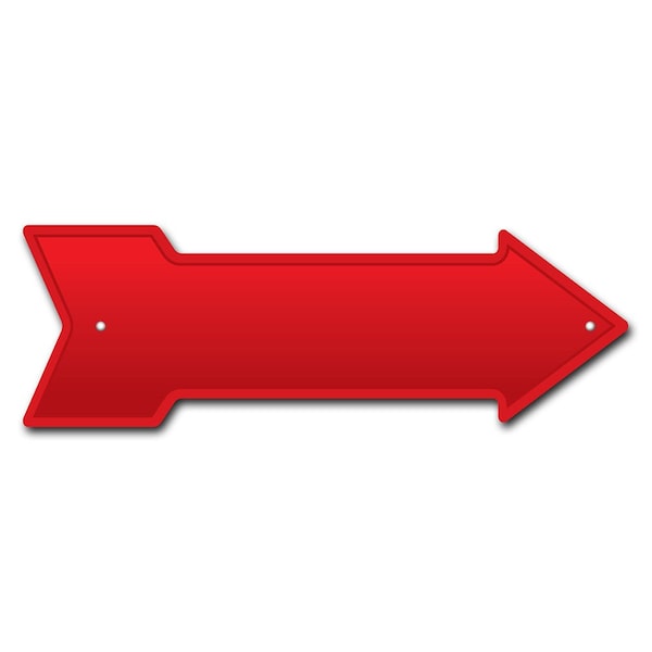 Red Arrow Sign Funny Home Decor 36in Wide